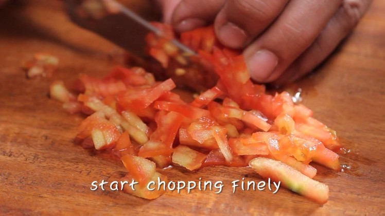 How To Finely Chop A Tomato | Sanjeev Kapoor Khazana