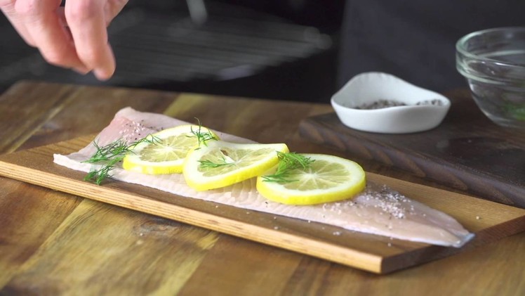 How to Grill Rainbow Trout on a Cedar Plank with Citrus Caper Relish