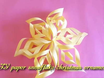How To Make 3D Paper Snowflake Decorations Out Of Paper - Paper Snowflake
