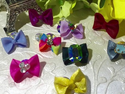 HOW TO MAKE A 4D ACRYLIC BOW!!to decorate your nails!!!