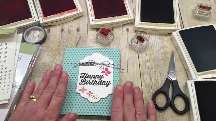 How to make a Bright and Happy Birthday Card!