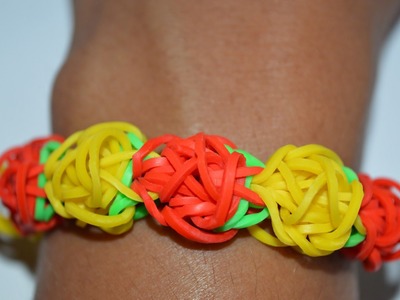 How to Make a Rainbow Loom Carnation Bracelet - Step by Step Instruction Tutorial - Mazichands.com