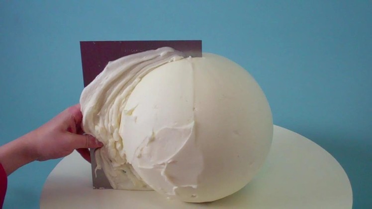 How To Make A Round Cake - Evil Cake Genius Globe Cake
