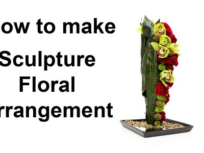 How to make a sculpture floral arrangement - featuring decor pins and wire detail -