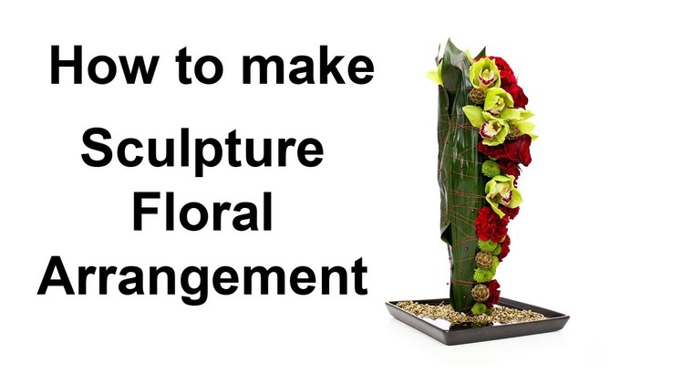 How to make a sculpture floral arrangement - featuring decor pins and wire detail -