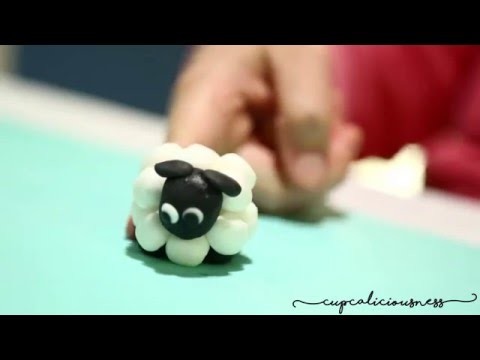 How to make a Sheep from fondant - farm animal