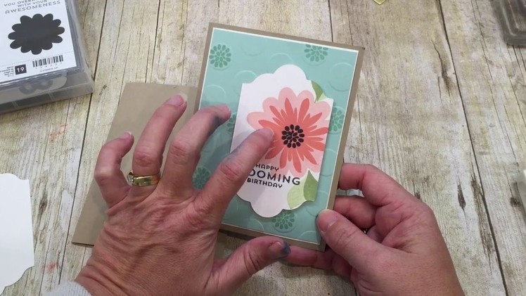 How to make a simple Flower Patch Card