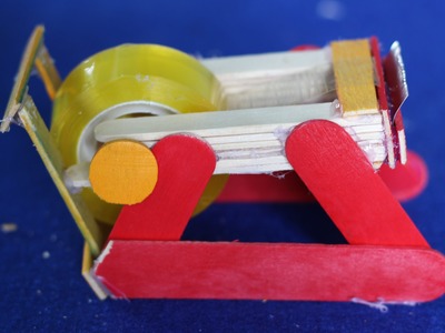 How to make a Tape Dispenser (tape cutter) using popsicle sticks