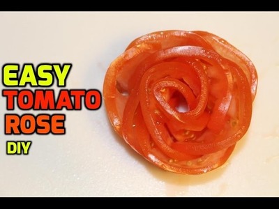 How To Make a Tomato Rose - Very Easy Tutorial