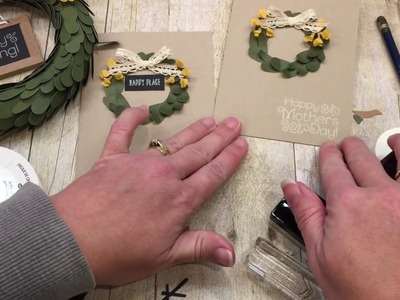 How to make a Wreath Card from April's Paper Pumpkin