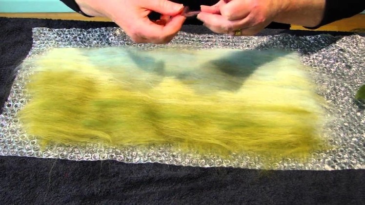 How to make an Artfelt Scottish Landscape Felted Picture with Highland Cattle