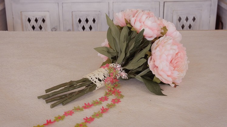 How to Make an Artificial Peony Bouquet