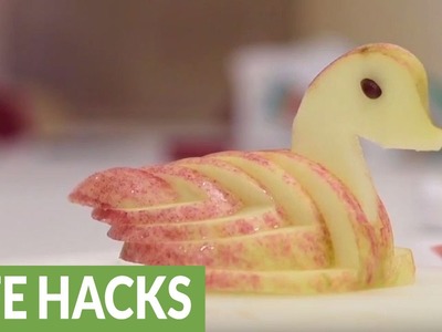 How to make an beautiful apple swan