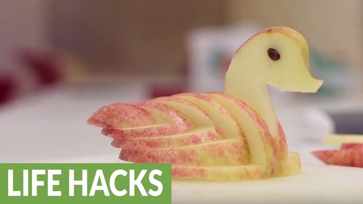 How to make an beautiful apple swan