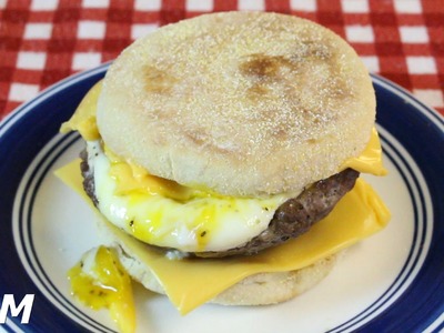 How to Make an Egg Burger in the Toaster Oven~Egg Burger with Cheese
