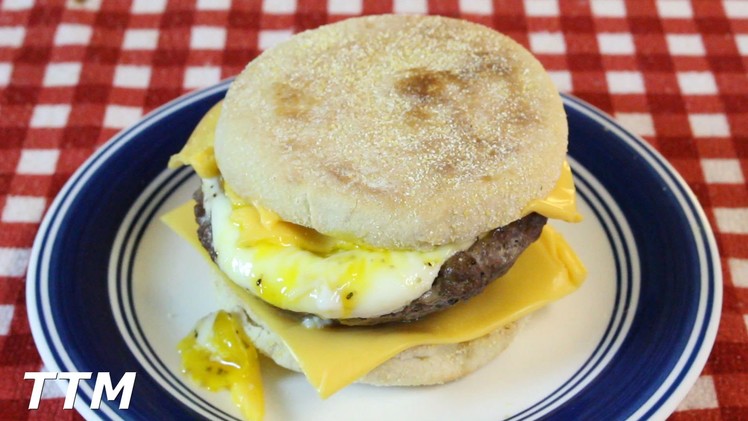 How to Make an Egg Burger in the Toaster Oven~Egg Burger with Cheese