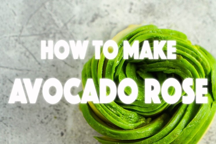 How to Make Avocado Flower - Stop Motion