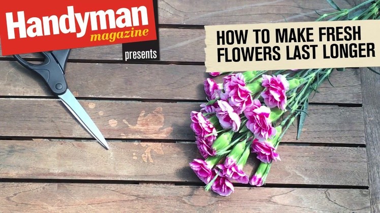 How To Make Cut Flowers Last Longer