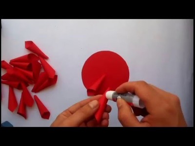 How to make dahila flower paper - Lule me leter