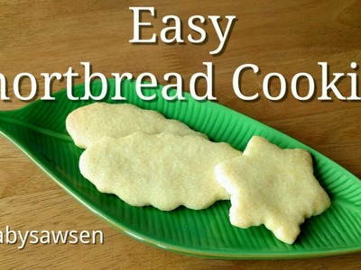 How to make easy butter shortbread cookies - egg free recipe, vegan option