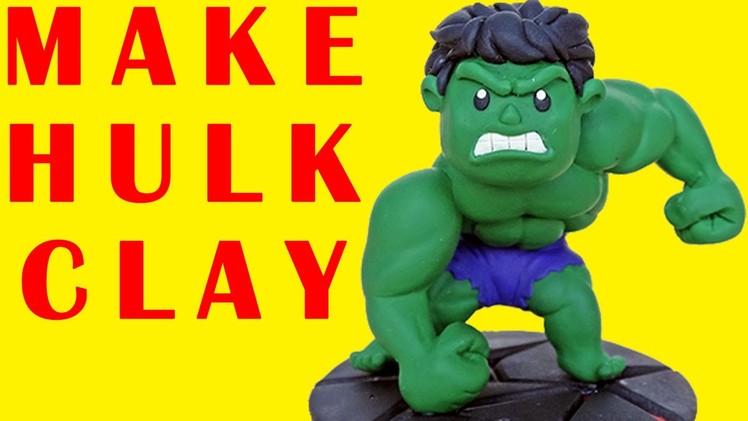 How To Make Giant Superhero Hulk Play Doh Disney Marvel Toy (Air Dry Clay) - Toys For Your Children