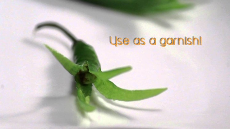 How To Make Green Chilli Flowers | Sanjeaev Kapoor Khazan