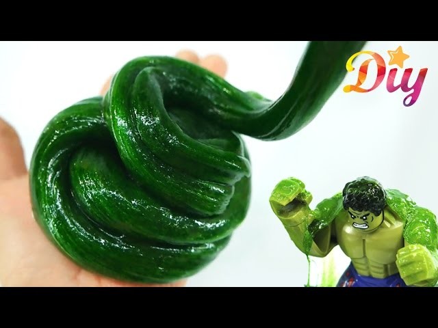 How to make Soft Green Slime with HULK - KidsMon