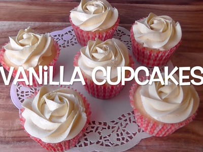 How to Make vanilla Cupcakes. Resep Cupcake Vanila