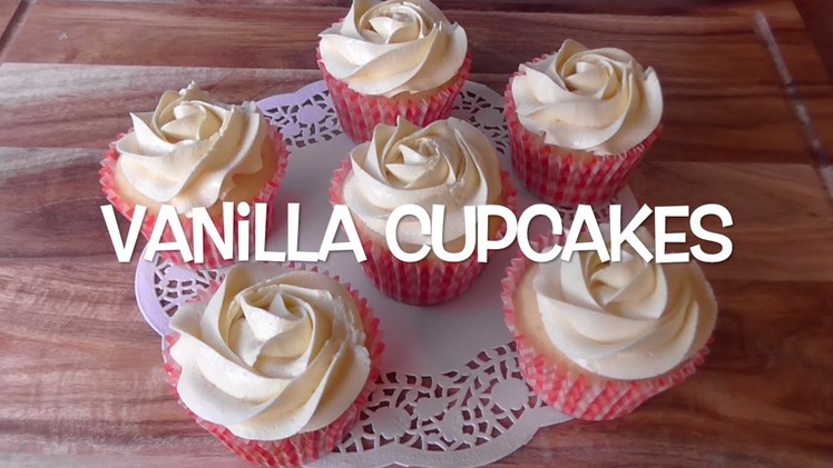 How to Make vanilla Cupcakes. Resep Cupcake Vanila