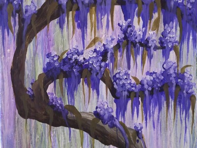 How to Paint a Wisteria an Angelooney Collaboration for Beginners