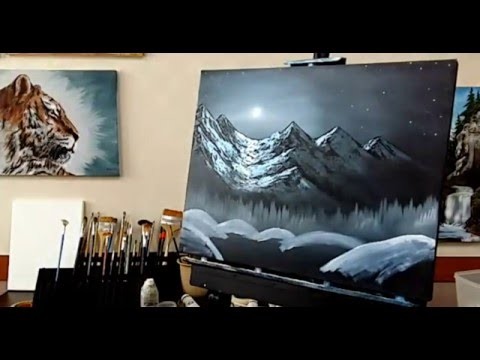 Paint with Mr.k easy painting oil tutorial, how to paint