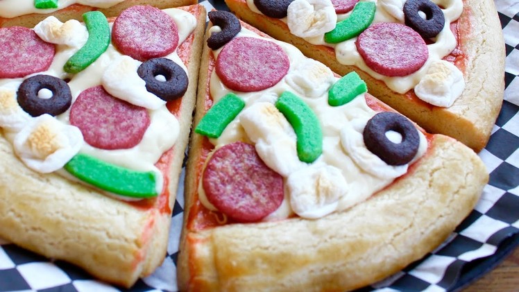 Pizza Cookie - How to make a fake pizza out of cookies - Pizza party activity