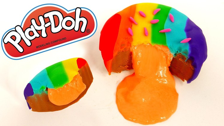 Play Doh SLIME Jelly Donut How to Make Play Dough Food