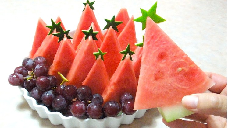 Watermelon fruit platter - How to create watermelon tree