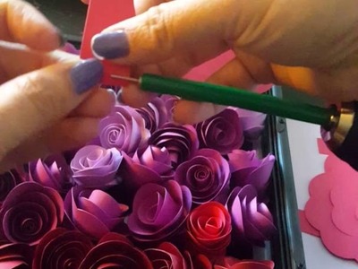 3D Paper Roses using a Power Drill