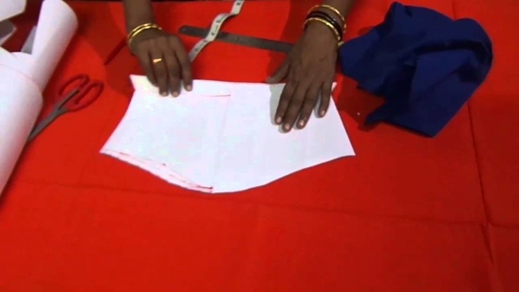 Blouse Cutting with Paper Using Stitched Blouse in Telugu Part 1