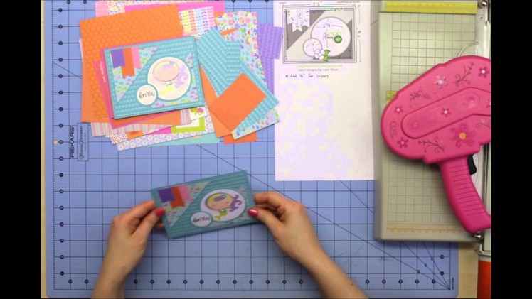 Cardmaking with Doodlebug's Under the Sea paper using 6x6 tutorial