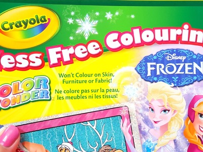CRAYOLA Color Wonder Glitter Paper Kit Markers Coloring Disney Frozen Elsa and Princess Anna