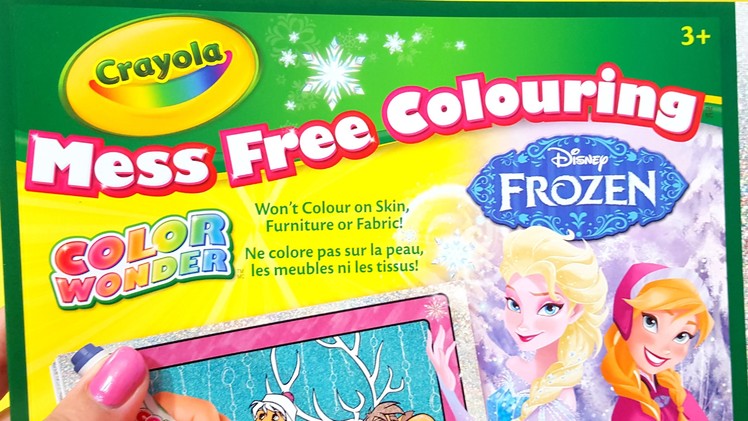 CRAYOLA Color Wonder Glitter Paper Kit Markers Coloring Disney Frozen Elsa and Princess Anna