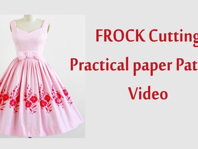 Frock cutting and stitching in tamil with paper Pattern