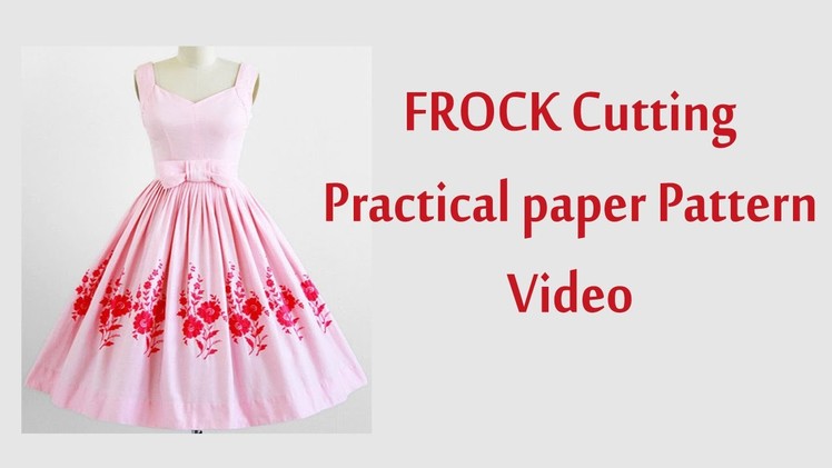 Frock cutting and stitching in tamil with paper Pattern