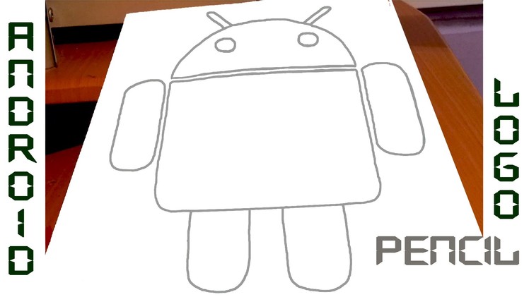 How to Draw ANDROID Logo | Robot EASY on paper | PENCIL | Cool Stuff