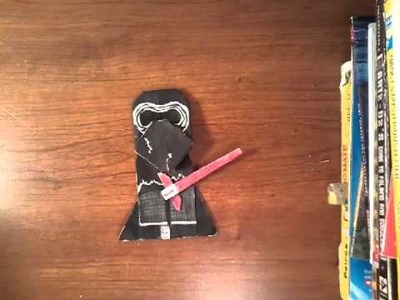 How to fold origami Kylo Ren!
