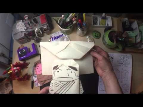 How to fold Star Wars Origami: Rey -- new instructions from Origami Yoda author Tom A