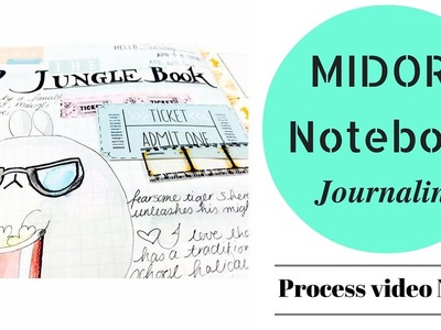 How to Journal.Art Journal - Midori Notebook ~ process video no.6