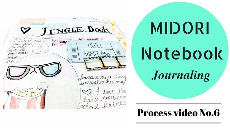 How to Journal.Art Journal - Midori Notebook ~ process video no.6