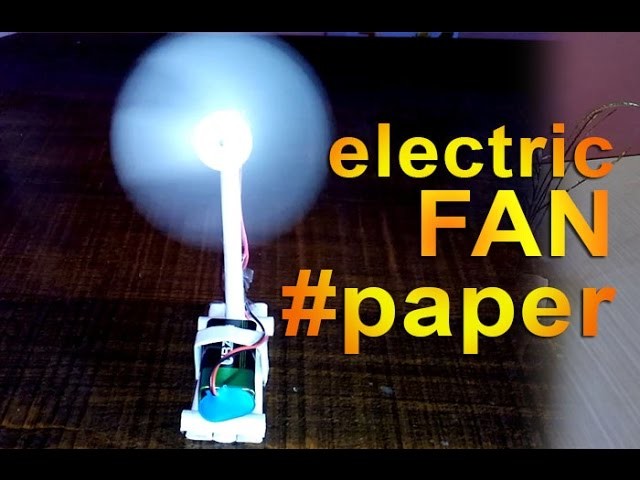 How to make a electric paper fan easy way