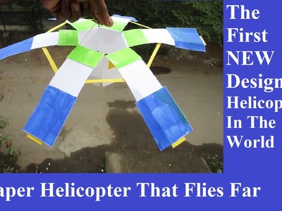 How to make a paper helicopter that flies - Easy Way - how to make a helicopter that fly far
