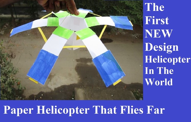 How to make a paper helicopter that flies - Easy Way - how to make a helicopter that fly far