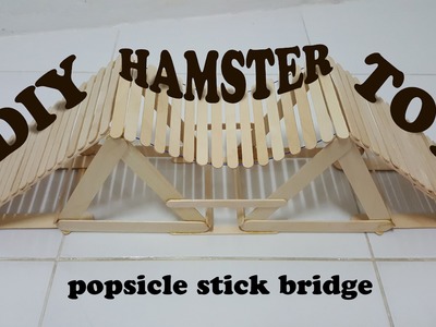 How to make hamster toy : popsicle stick bridge